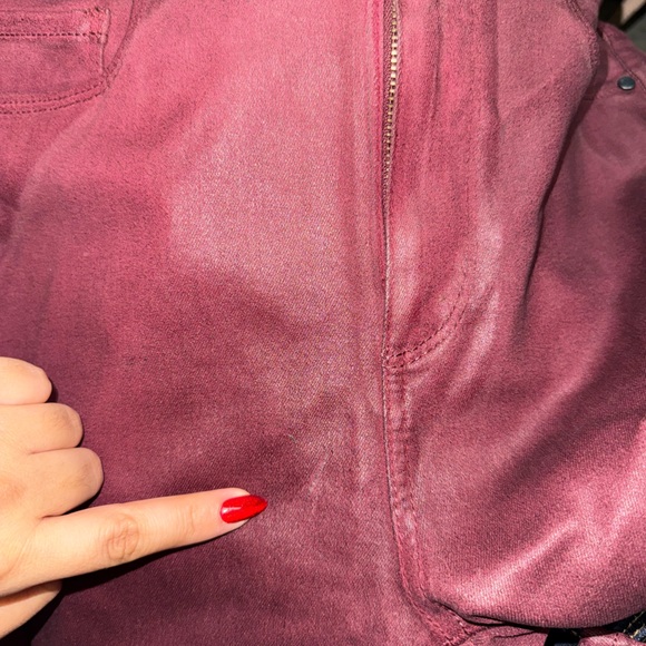 PAIGE Cindy Straight Pant-rose tea Olive - Picture 5 of 5